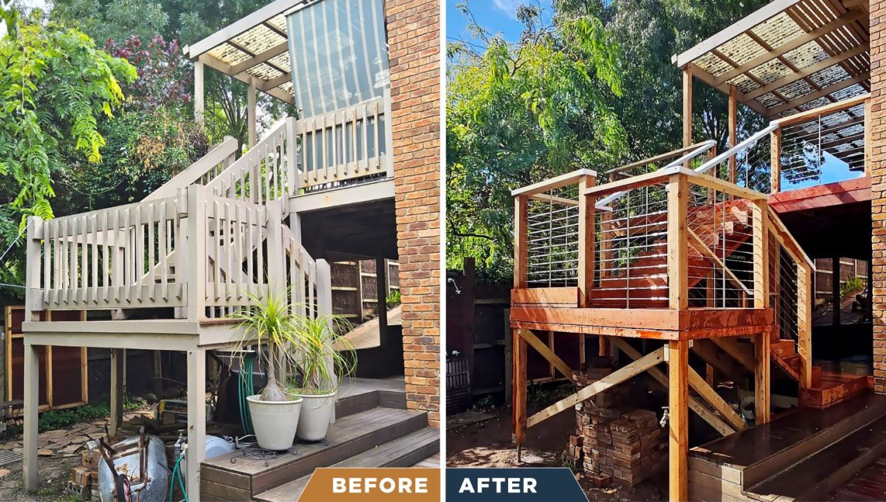 Rye Decking Before afters